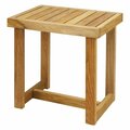 Doba-Bnt 18 in. Shower Bench with Solid American White Oak, Natural SA611111